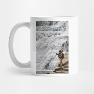 Fly Fishing at the Falls Mug